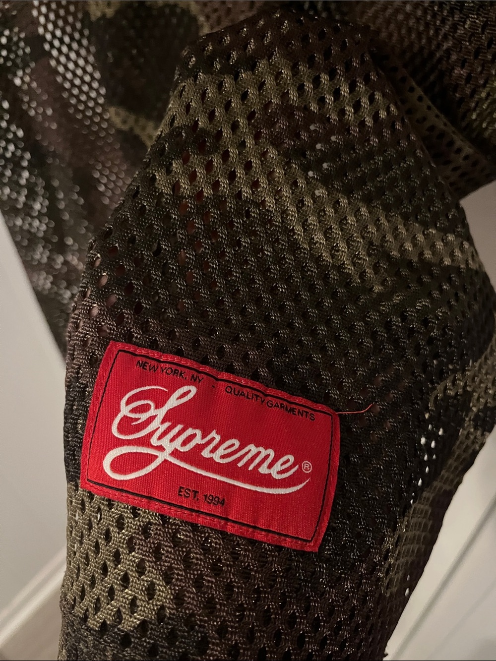 Supreme baseball mesh jersey Supreme Baseball Top Jersey Woodland Camo - Picture 3 of 6